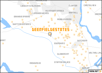 map of Deerfield Estates