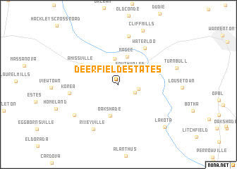 map of Deerfield Estates