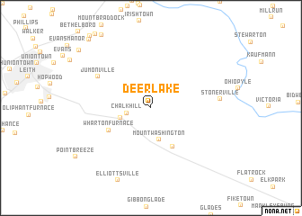 map of Deer Lake
