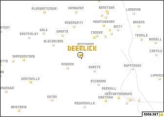 map of Deer Lick