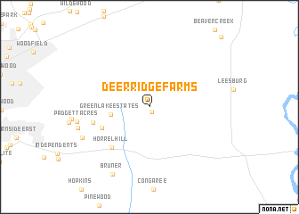 map of Deer Ridge Farms