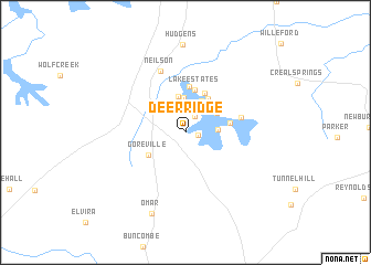 map of Deer Ridge