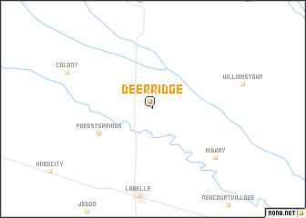 map of Deer Ridge