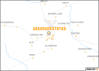 map of Deer Run Estates