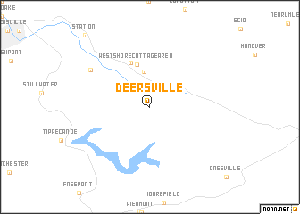 map of Deersville