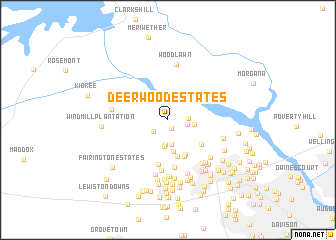 map of Deerwood Estates