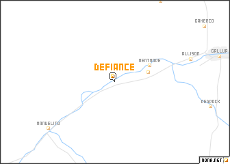 map of Defiance