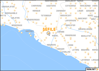 map of Défilé