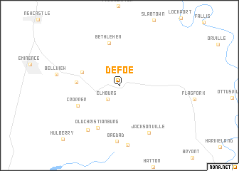 map of Defoe