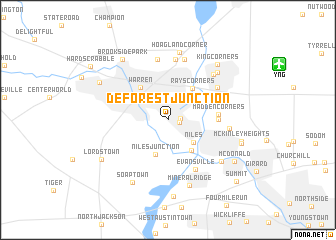 map of DeForest Junction