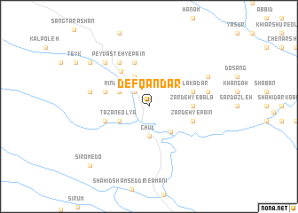 map of Defqāndar