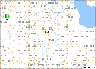 map of Defre