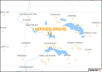 map of DeFries Landing