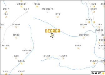 map of Degaga
