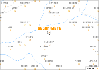 map of Dega Majete