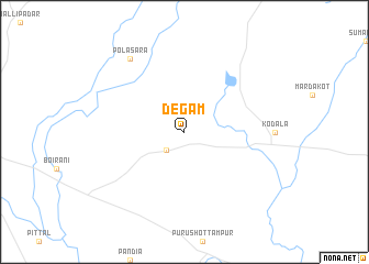 map of Degām