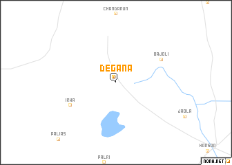 map of Degāna