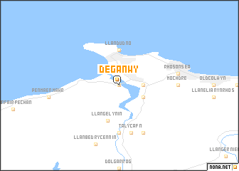 map of Deganwy