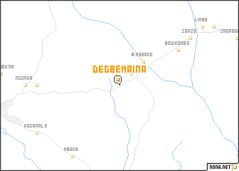 map of Dégbé-Maina