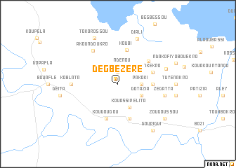 map of Degbézéré