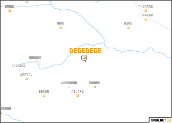 map of Degedege