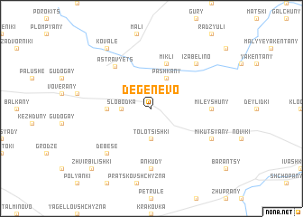 map of Degenëvo