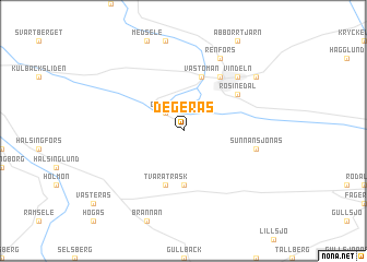 map of Degerås