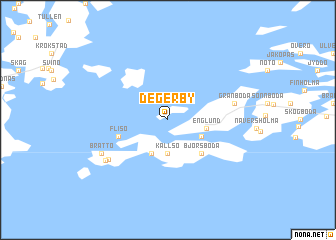 map of Degerby