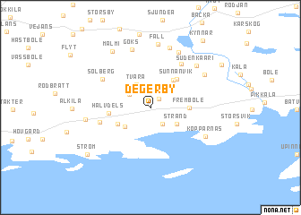 map of Degerby