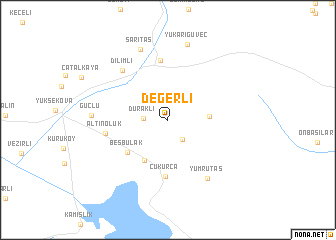 map of Değerli