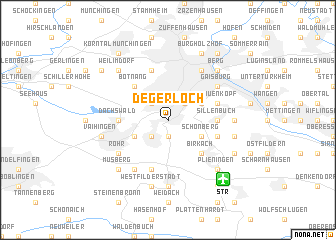 map of Degerloch