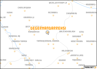 map of Degermān Darrehsī