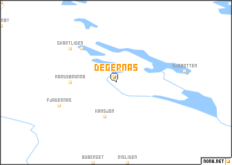 map of Degernäs