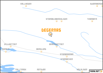 map of Degernäs