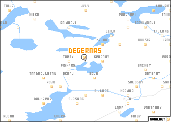 map of Degernäs