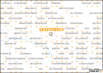 map of Degernbach