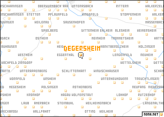 map of Degersheim