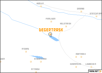 map of Degerträsk