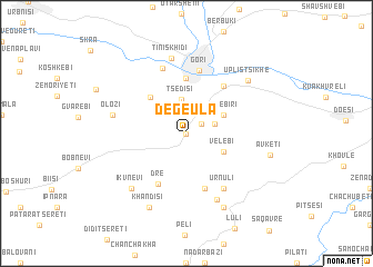 map of Degeula