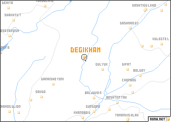 map of Degi-Kham