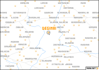 map of Degimai