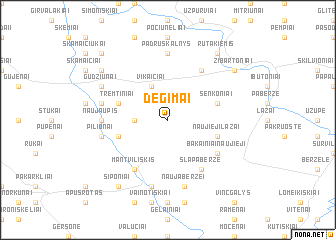 map of Degimai