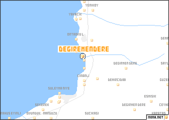 map of Değiremendere