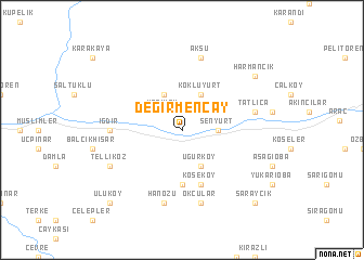 map of Değirmençay