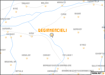 map of Değırmencieli