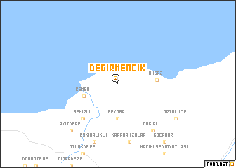 map of Değirmencik