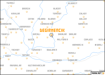 map of Değirmencik