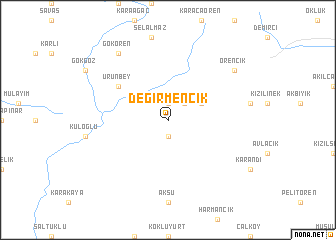 map of Değirmencik