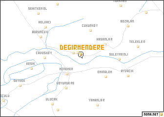 map of Değirmendere