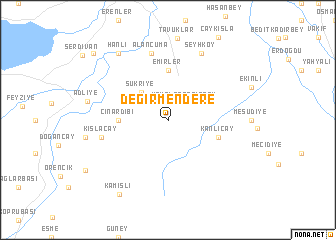 map of Değirmendere